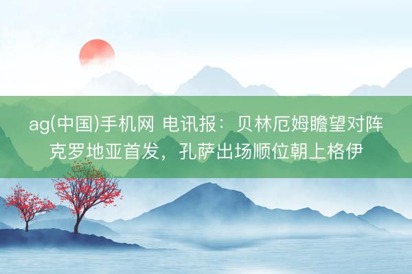 ag(中国)手机网 电讯报：贝林厄姆瞻望对阵克罗地亚首发，孔萨出场顺位朝上格伊