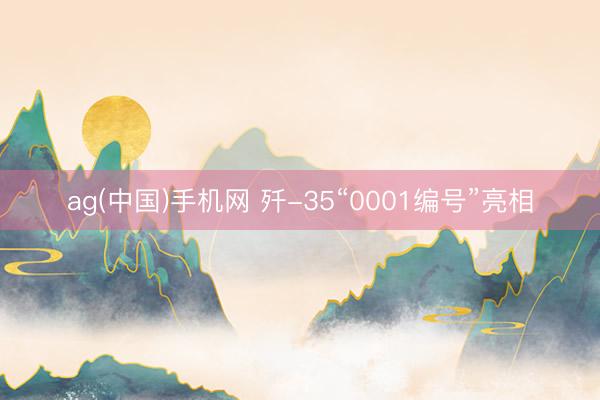 ag(中国)手机网 歼-35“0001编号”亮相